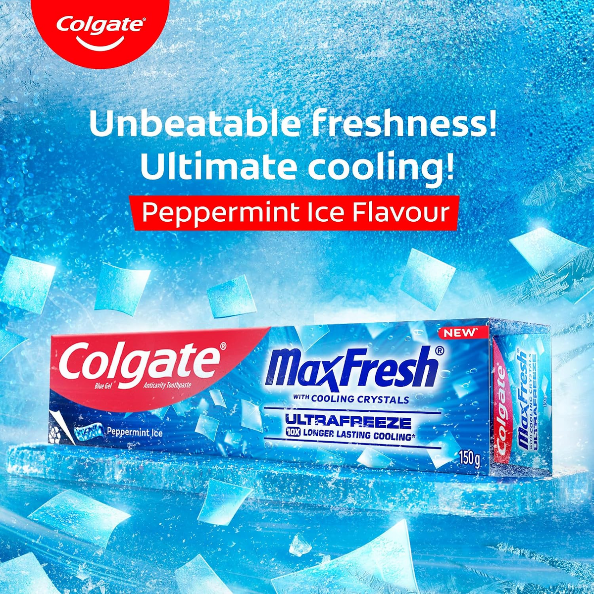 Colgate Max Fresh Ultra Freeze Toothpaste - 150g (Blue)