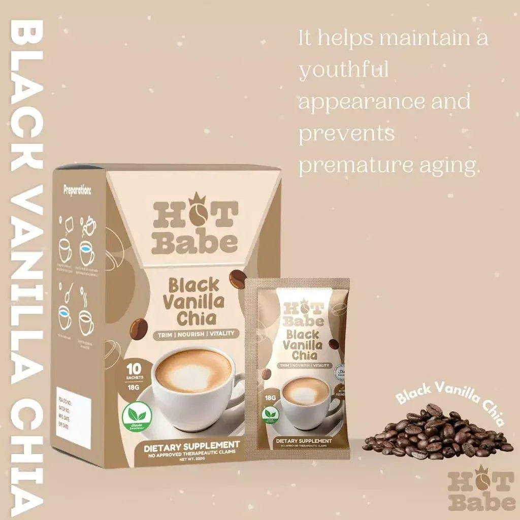 Hot Babe Black Vanilla Chia - 180g