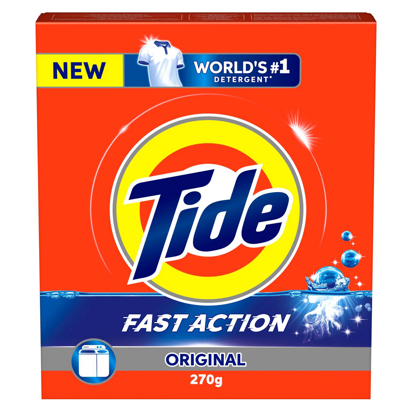 Tide Original Fast Action Detergent Powder - 270g