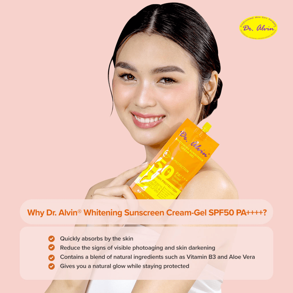Dr. Alwin Whitening Sunscreen Cream Gel SPF 50 + 50ml
