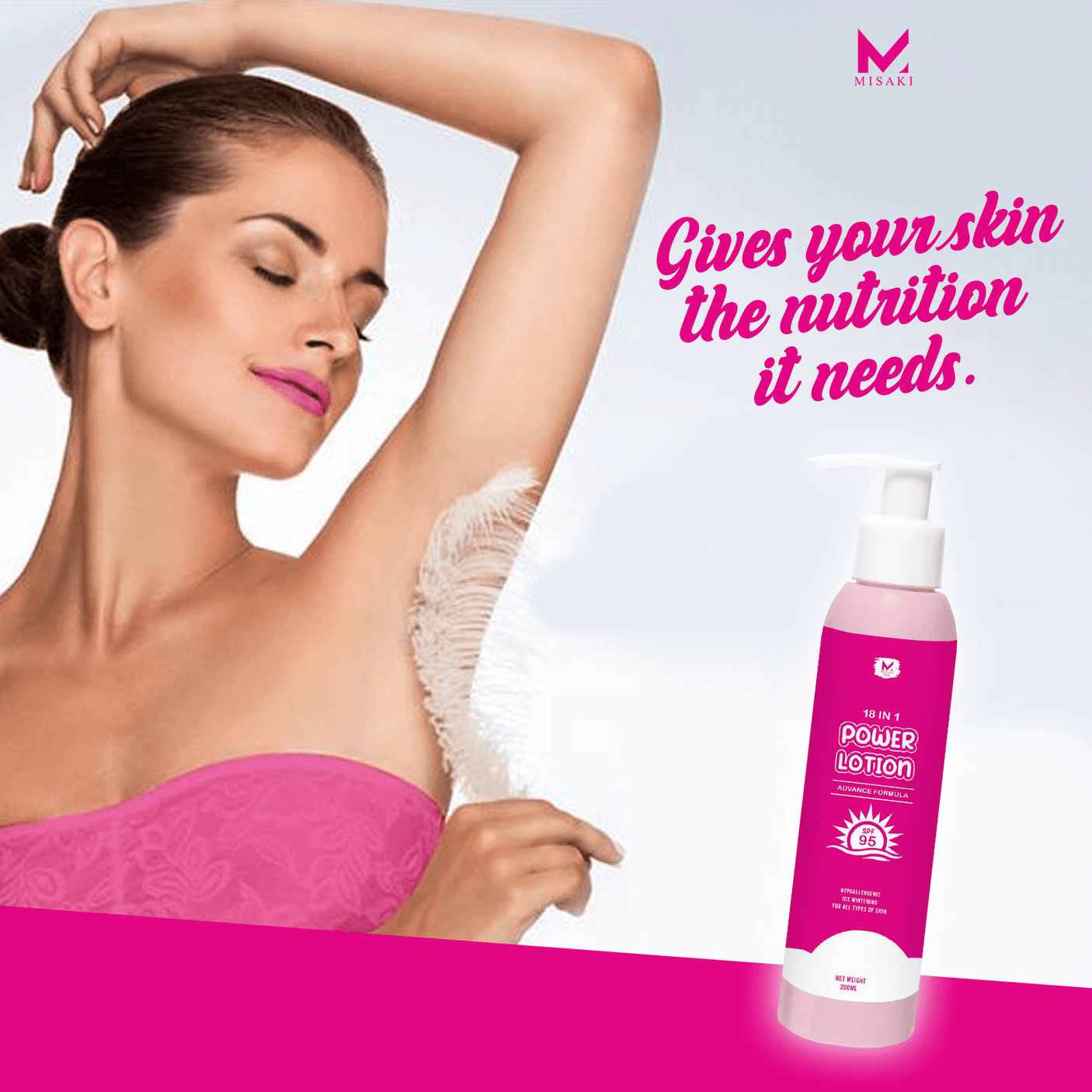 Misaki 18 In 1 Power Lotion SPF95 - 200ml