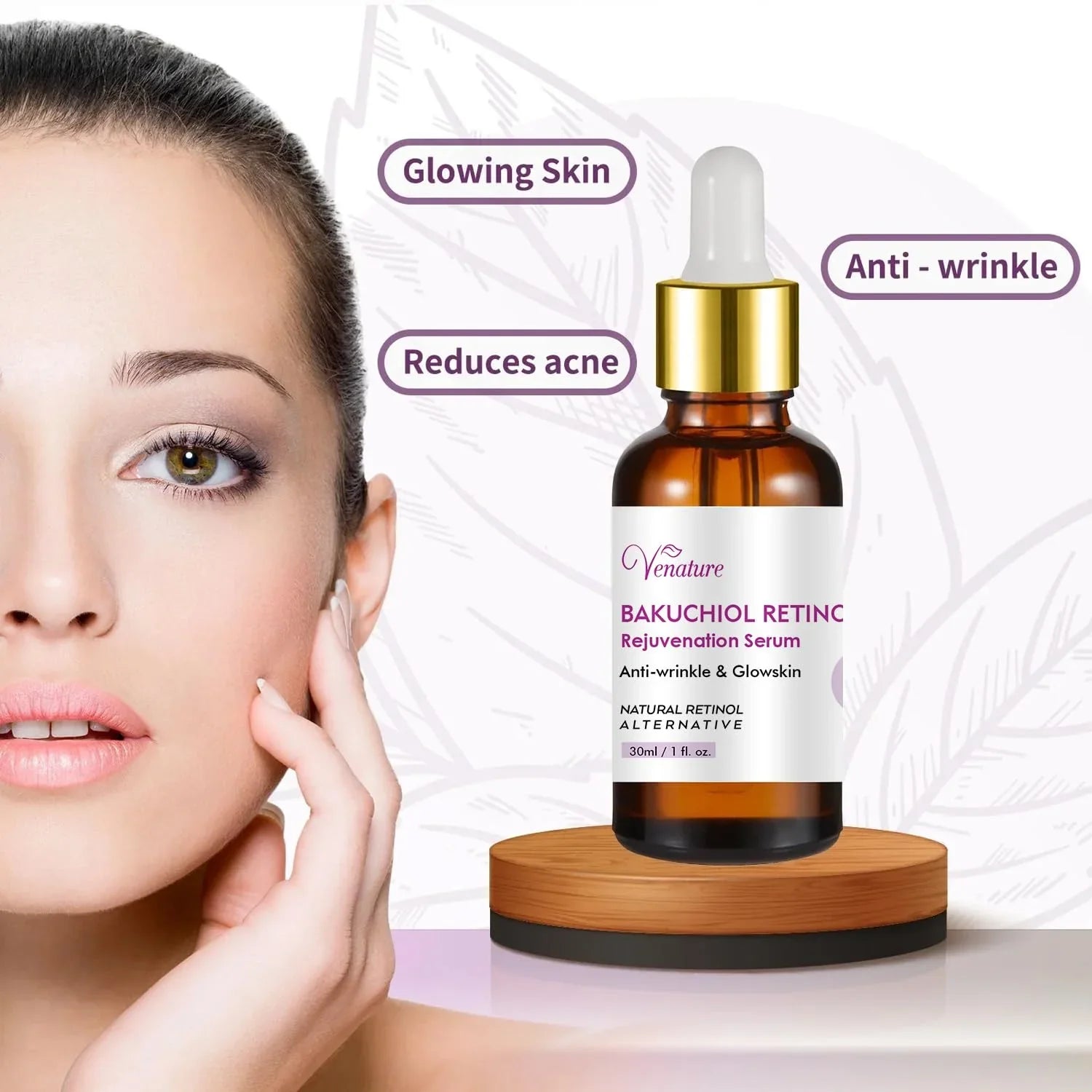 Venature Bakuchiol Serum + Armpit Serum - 30ml + 10ml (Offer)