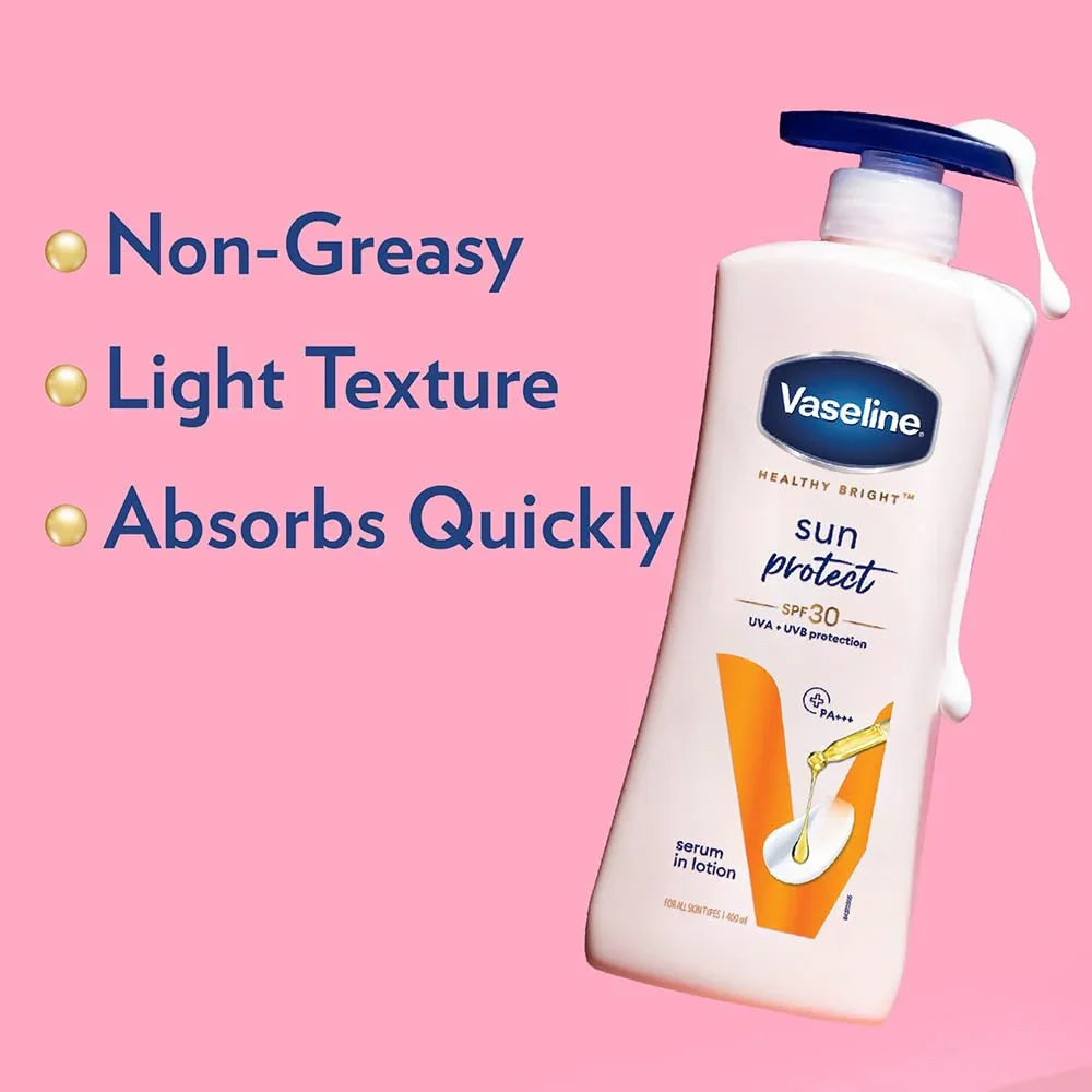 لوشن الحماية من أشعة الشمس SPF30 للحماية من أشعة الشمس فوق البنفسجية UVA+UVB من فازلين - 400 مل