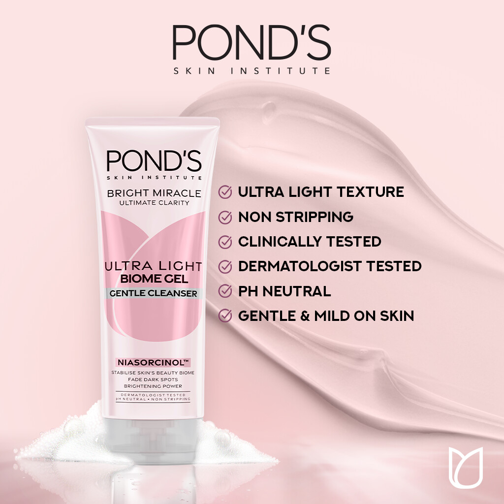 Ponds Ultra Light Biome Gel Gentle Cleanser - 90g