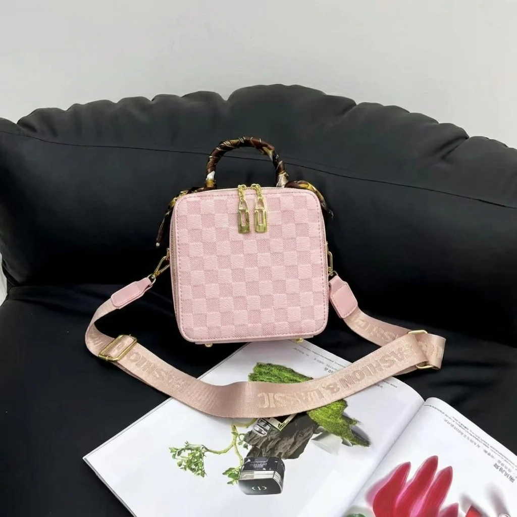 Women's Korean Design Square Mini Shoulder Bag - 2210#