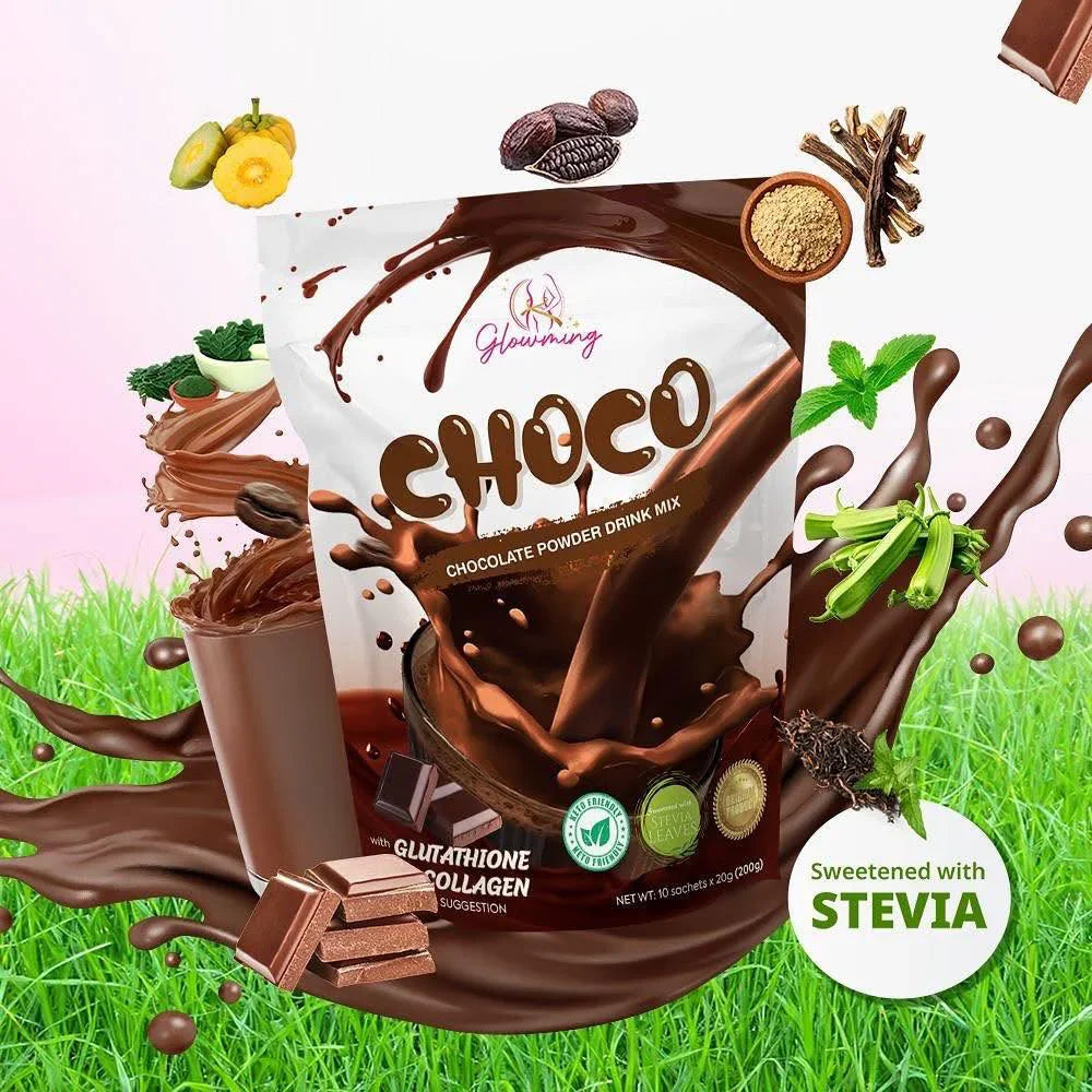 Glowming Choco Powder Drink Mix - 10 Sachets x 20g
