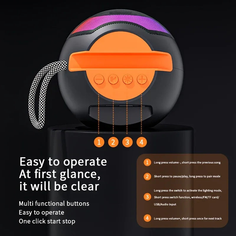Onemust Bass Boost Portable Wireless Speaker OM-S03