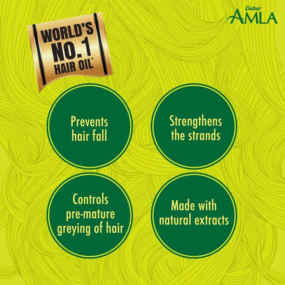 Dabur Amla Hair Oil Original - 300ml + 100ml (Free)