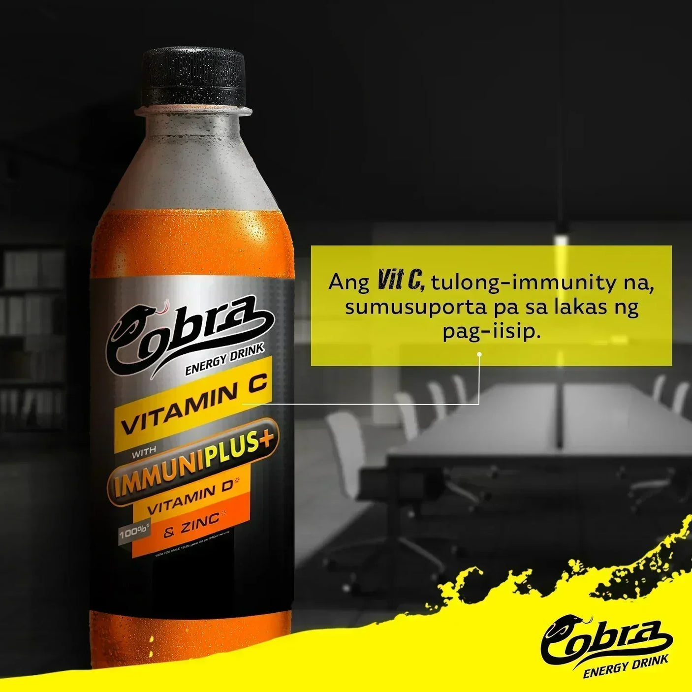 Cobra Energy Drink Vitamin C with IMMUNIPLUS+ - 330ml