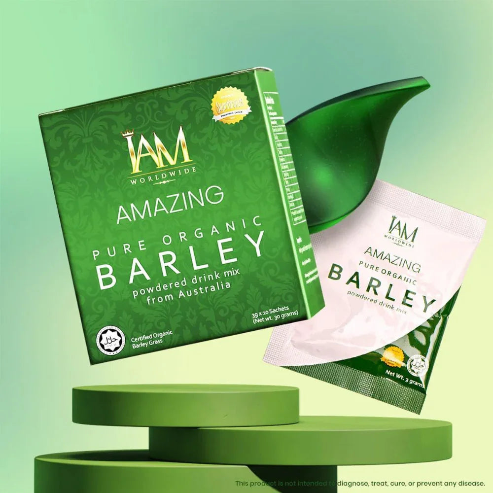 IAM Amazing Pure Organic Barley Powdered Drink Mix - 30g
