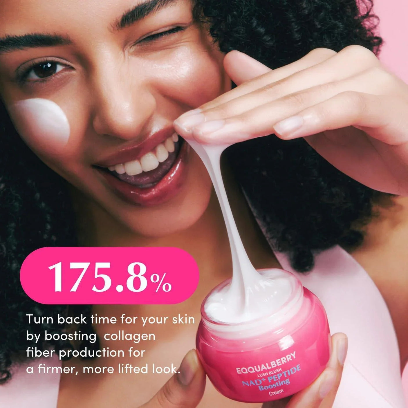 Eqqualberry Lush Blush NAD+ Peptide Boosting Cream - 50ml