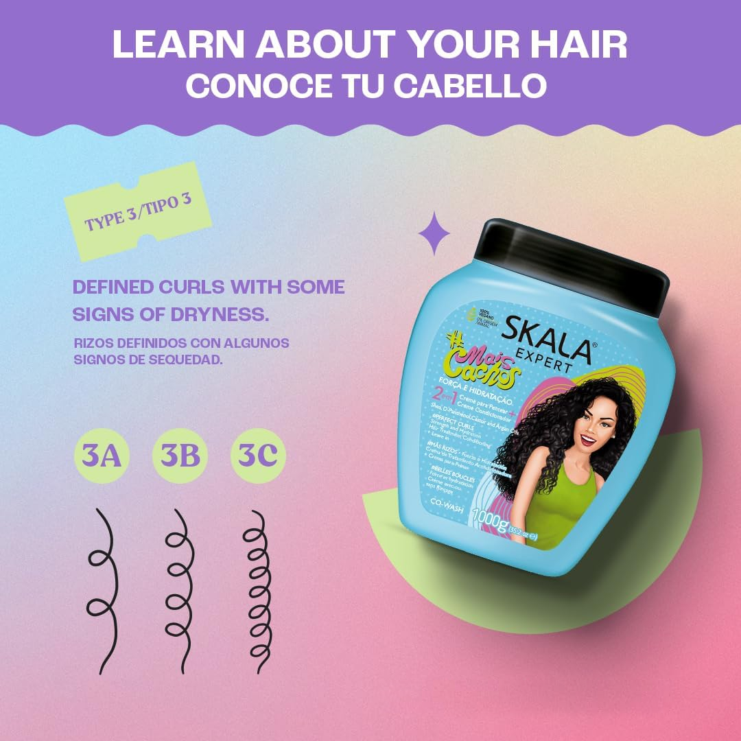 Skala Expert 2 In 1 Curly Hair Conditioning Treatment Cream - 1000g