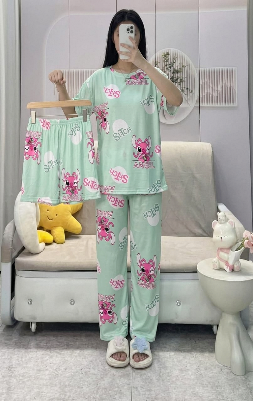 Women's Korean Fashion Pajamas 3 Pcs Set - HXF:1113#