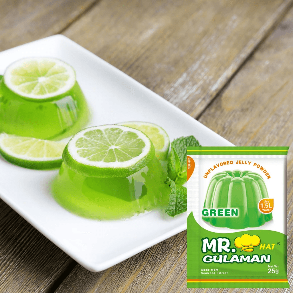 Mr. Hat Gulaman Unflavored Green - 25g
