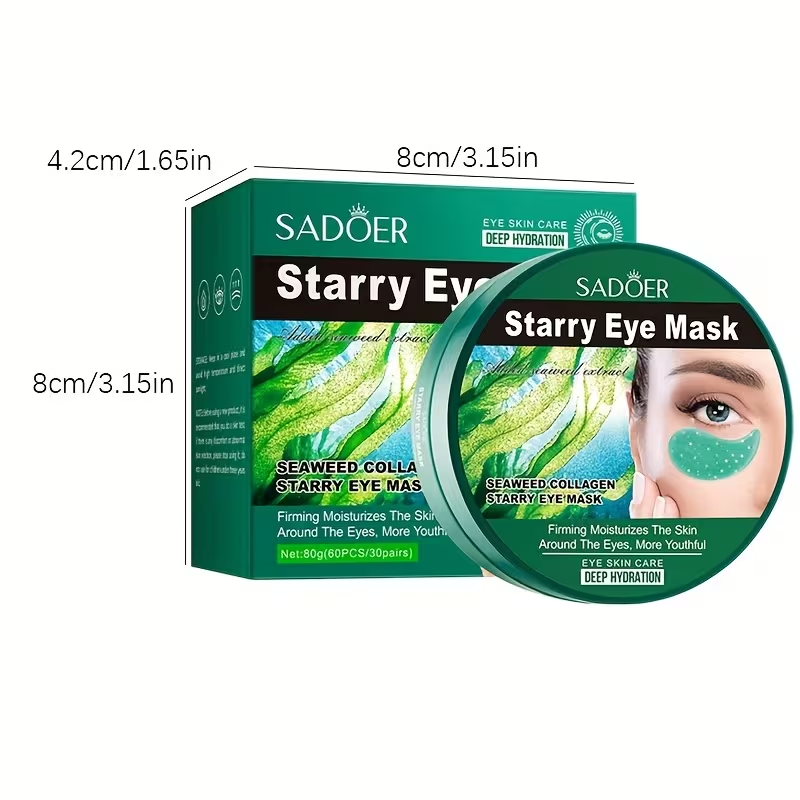 Sadoer Seaweed Collagen Starry Eye Mask - 80g (60Pcs)