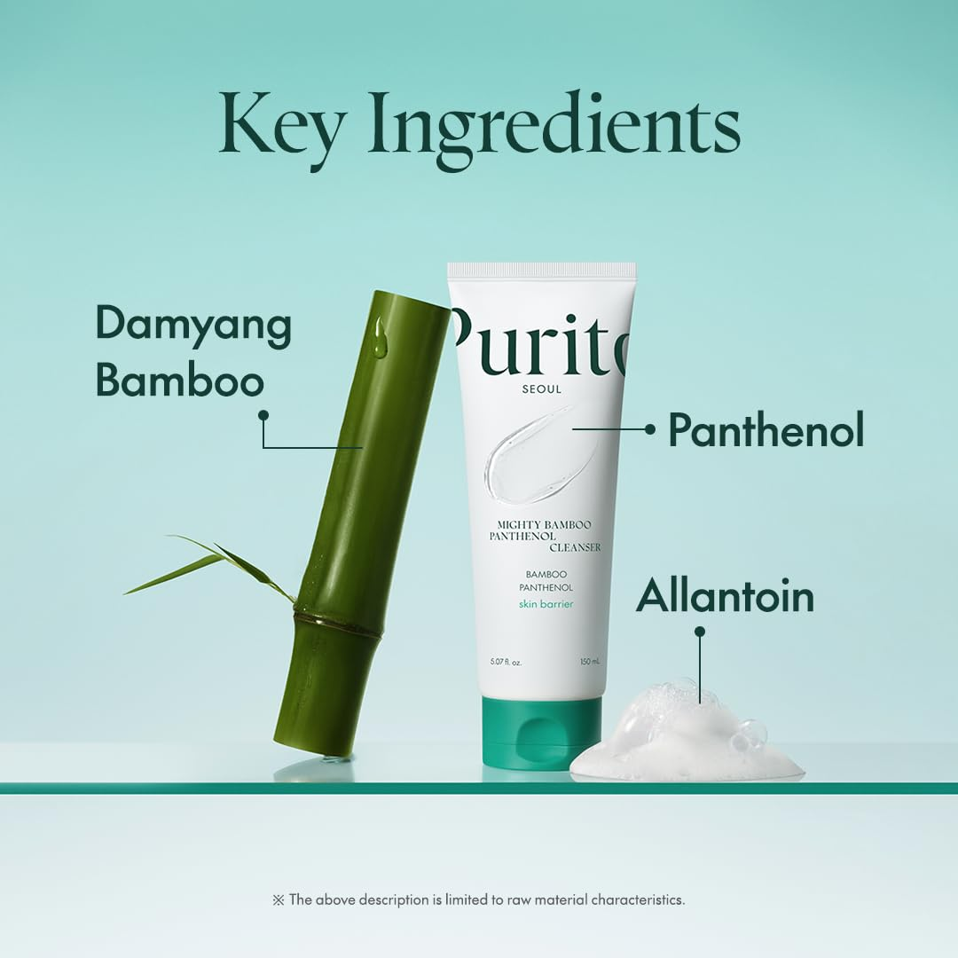 Purito Mighty Bamboo Panthenol Facial Cleanser - 150ml