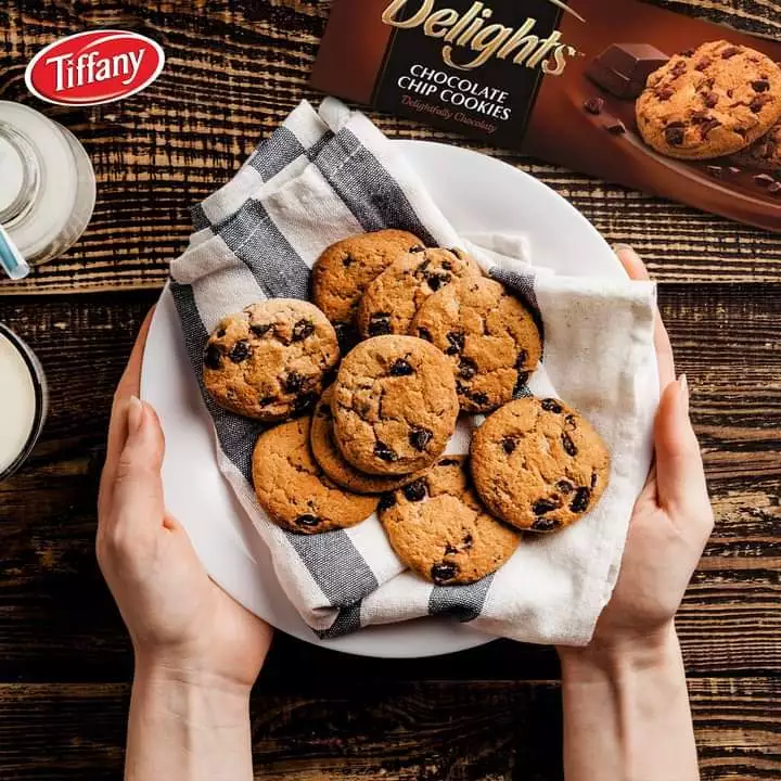 Tiffany Delights Chocolate Chip Cookies - 90g (3+1) Offer