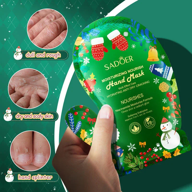 Sadoer Exfoliating & Brightening Hand & Foot Mask - 35g × 2 Pcs