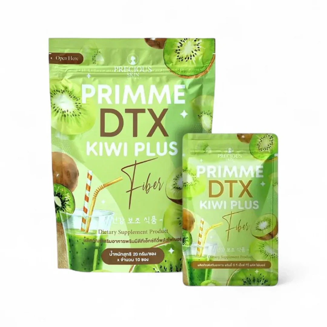 Precious Skin Primme DTX Kiwi Plus Fiber - 20g × 10 Sachets
