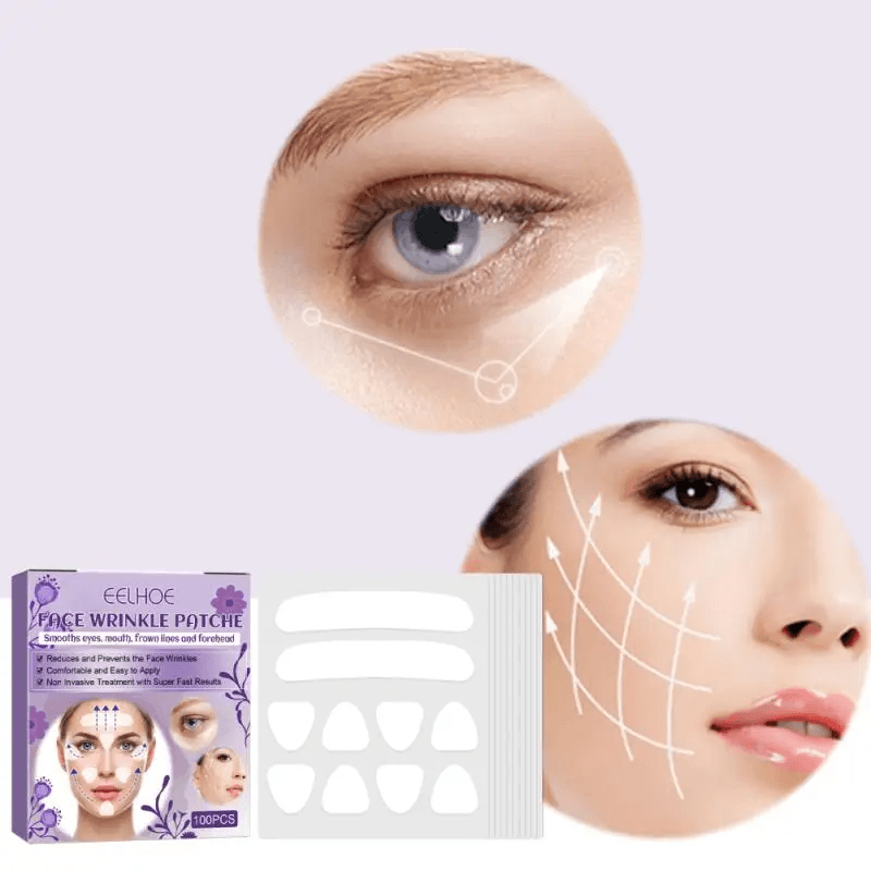 EELHOE Facial Wrinkle Patch Lifting & Firming Facial Skin - 100 Pcs