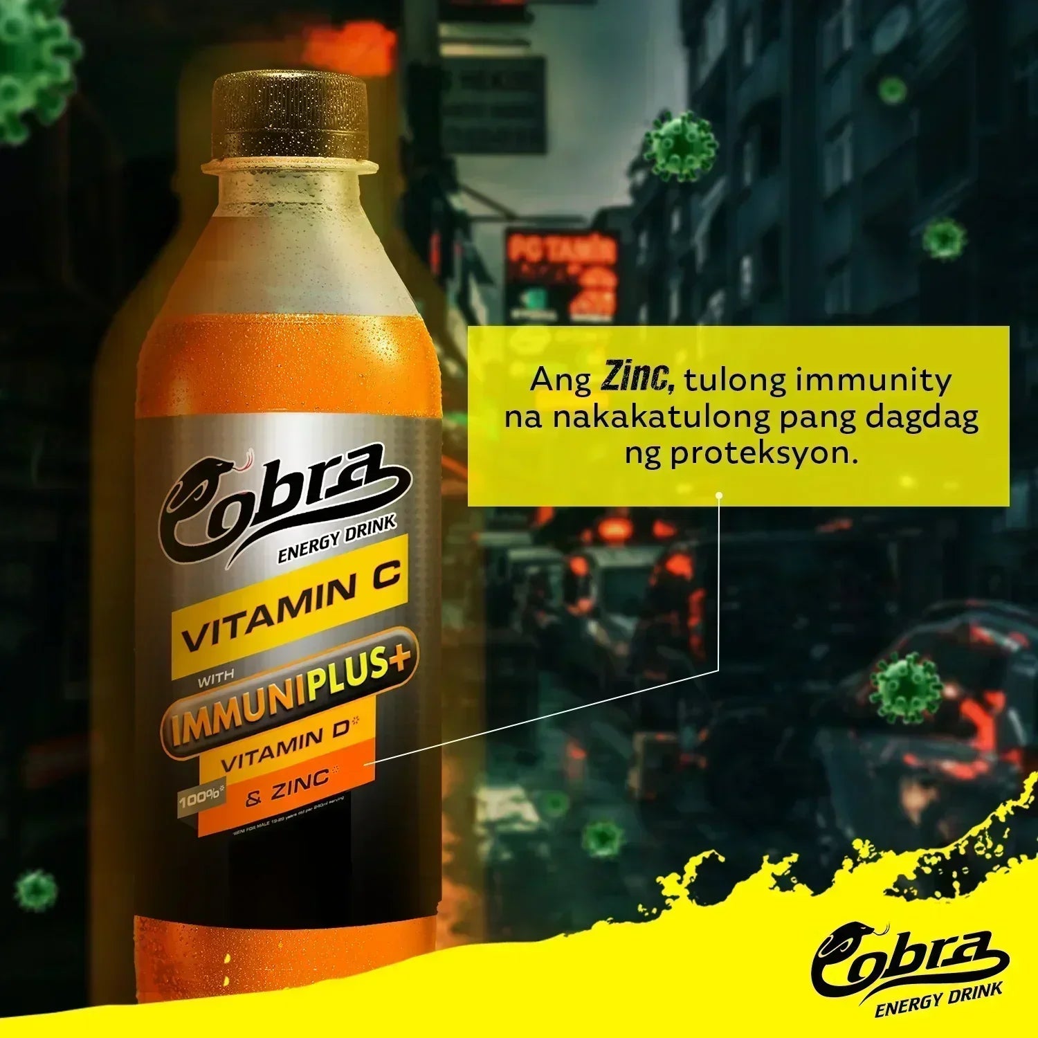 Cobra Energy Drink Vitamin C with IMMUNIPLUS+ - 330ml