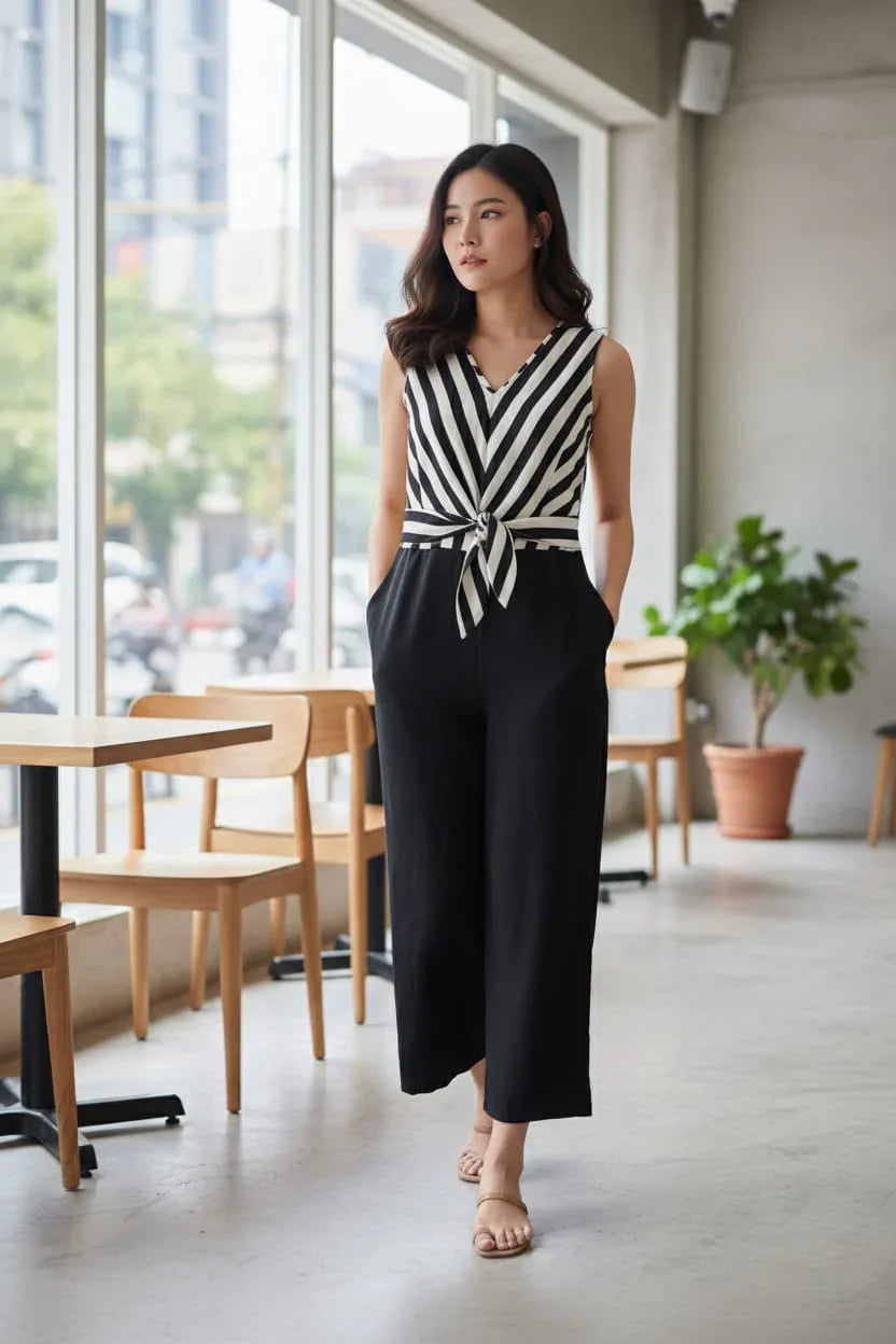 Women's Sleeveless Maxi Jumpsuit