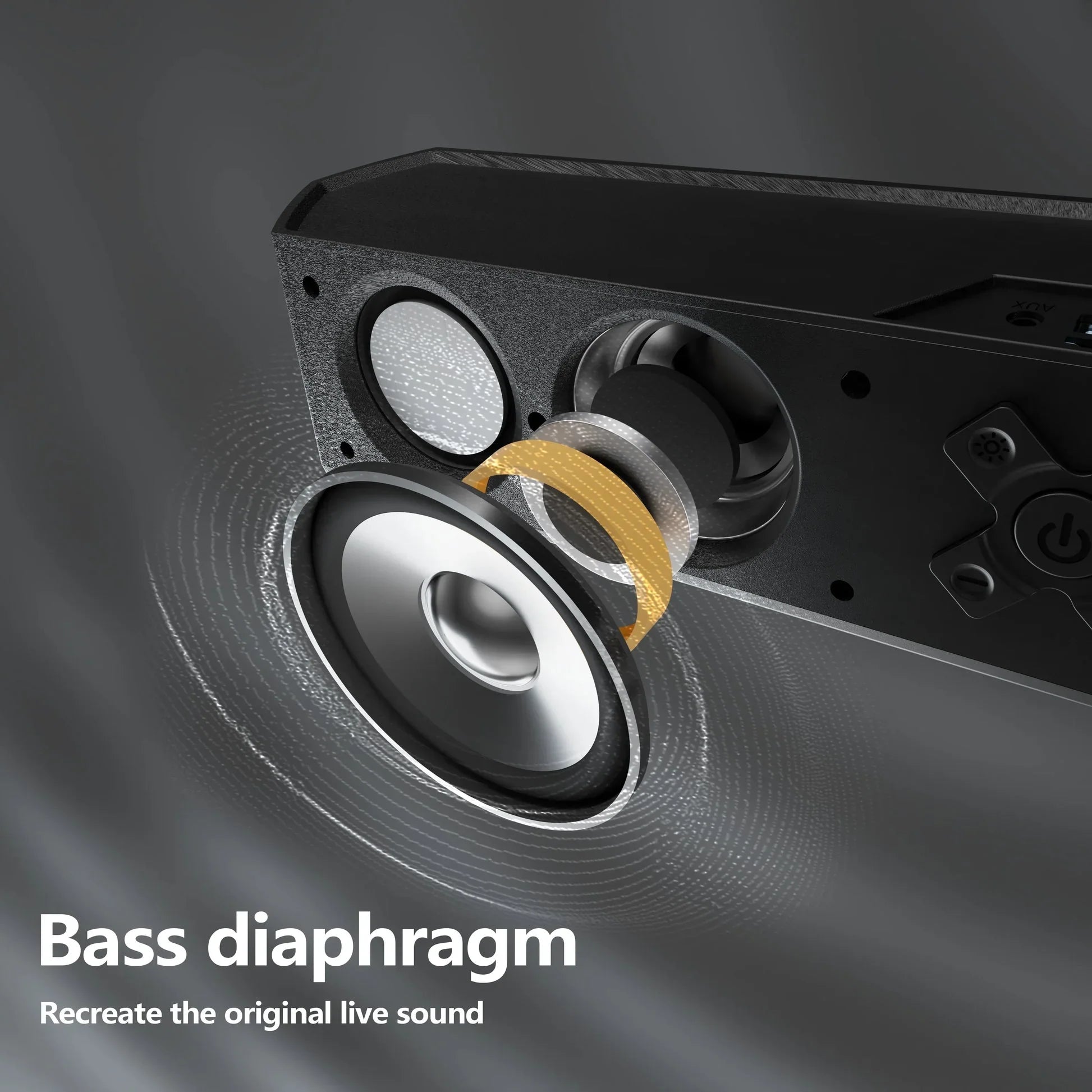 ONEMUST 3.7V Portable Wireless Speaker OM-S02