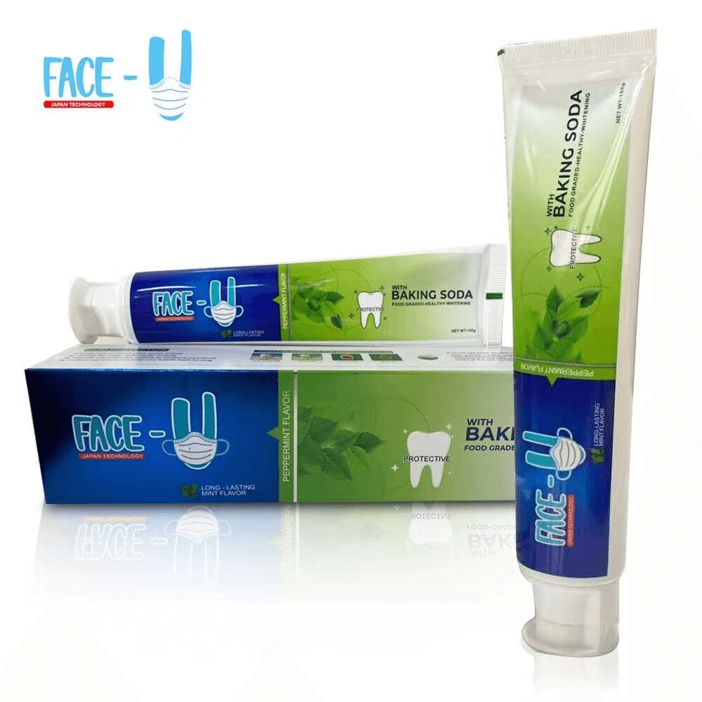 Face U Japan Technology Brightening Toothpaste With Baking Soda - 180g