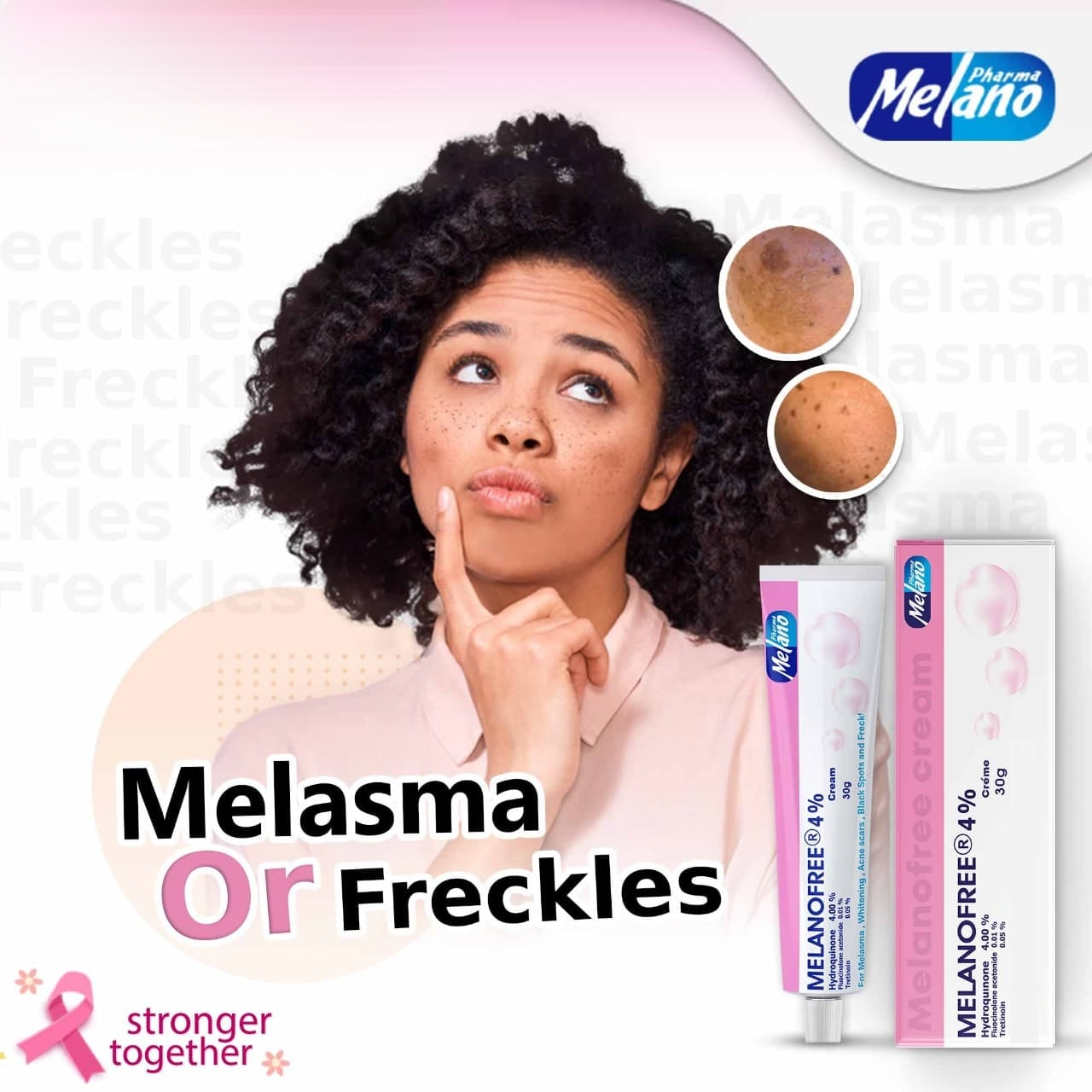 Melanofree For Melasma Acne Scars & Freckles Cream - 30g