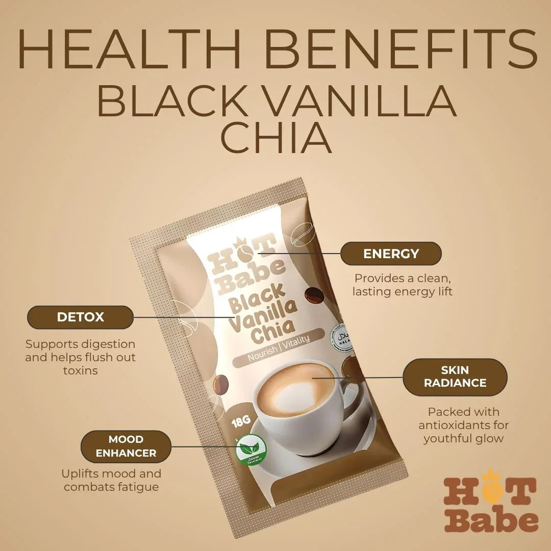 Hot Babe Black Vanilla Chia - 180g