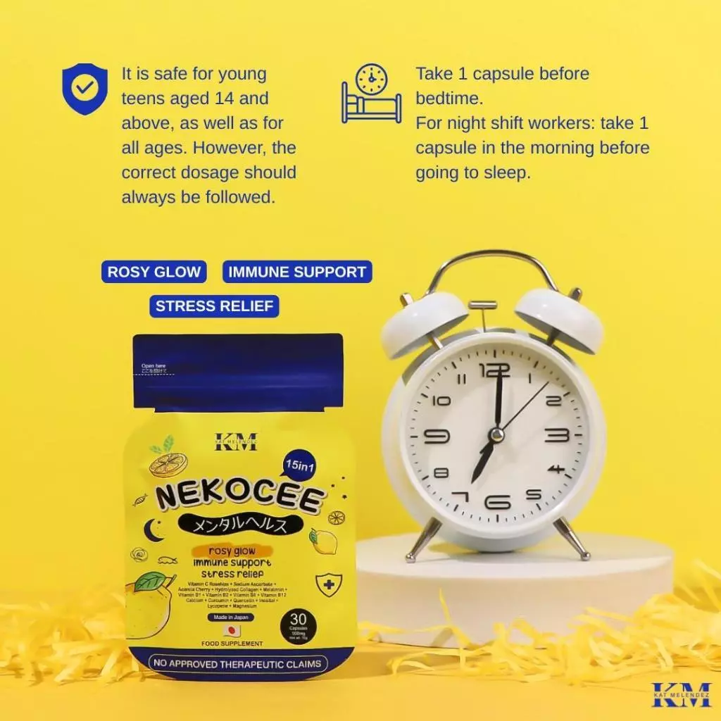 KM NEKOCEE 15 in 1 By Kat Melendez Rosy Glow Stress Relief - 30s