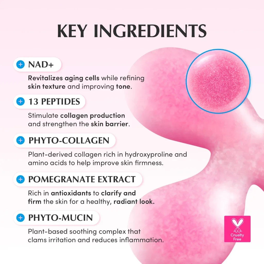 Eqqualberry Lush Blush NAD+ Peptide Boosting Cream - 50ml