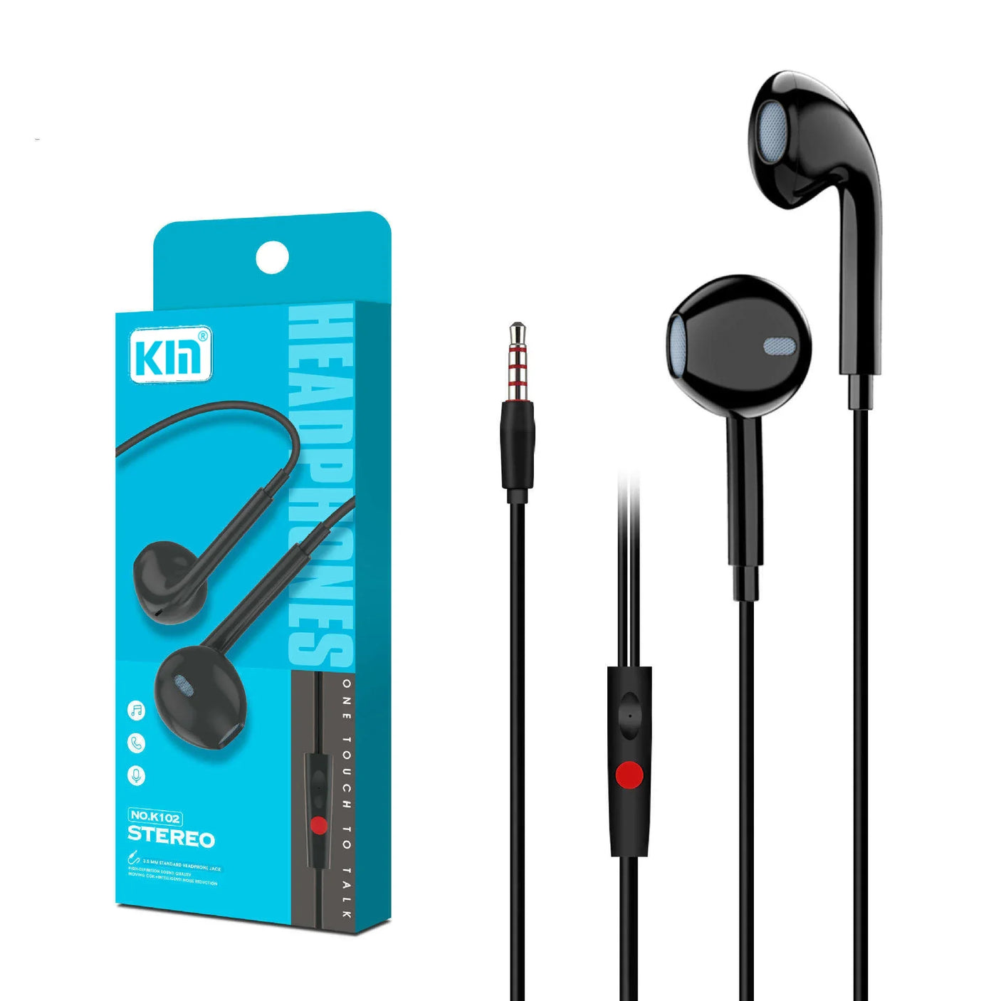 Kin Hi-Fi Stereo Wired Headphone (Assorted Color) - K102