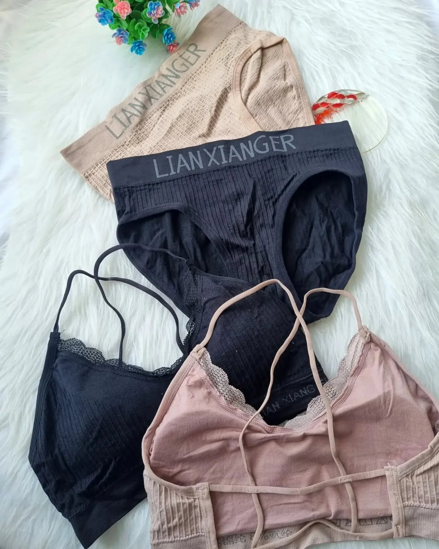 Women's Seamless High Waist Bra & Panties Set - 2062#