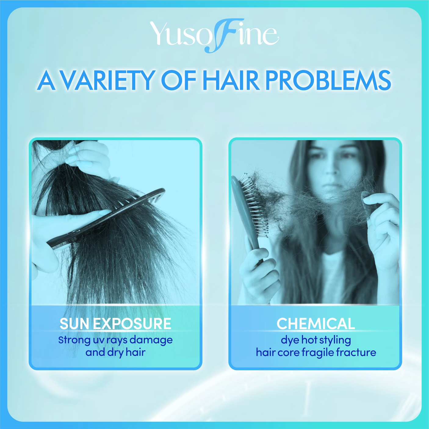 Yusofine Hair Treatment Serum With UV Protection - 200ml