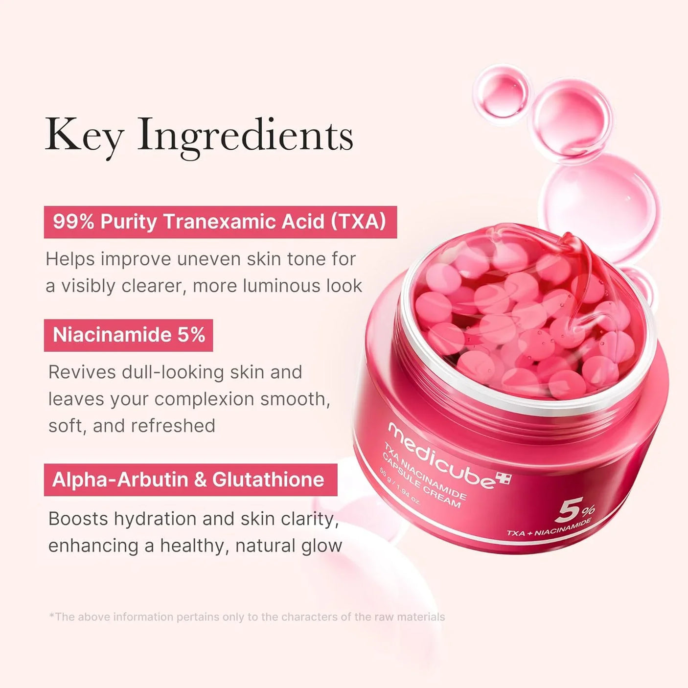 Medicube TXA Niacinamide Capsule Cream - 55g