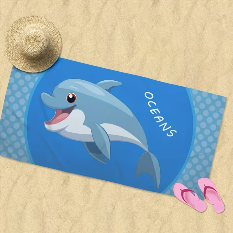 Ultra Soft Lightweight Beach Towel A-6077 (30" × 60")
