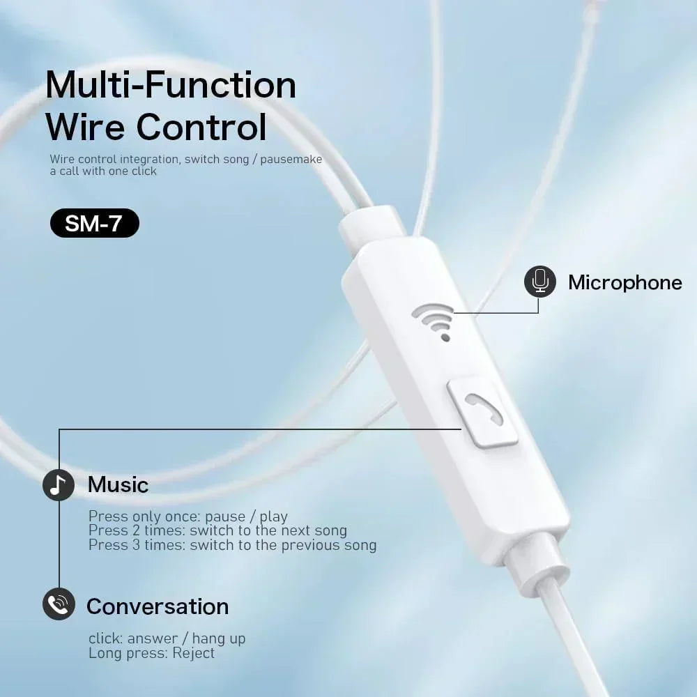 Tingwode Stereo Headset With Microphone SM-7