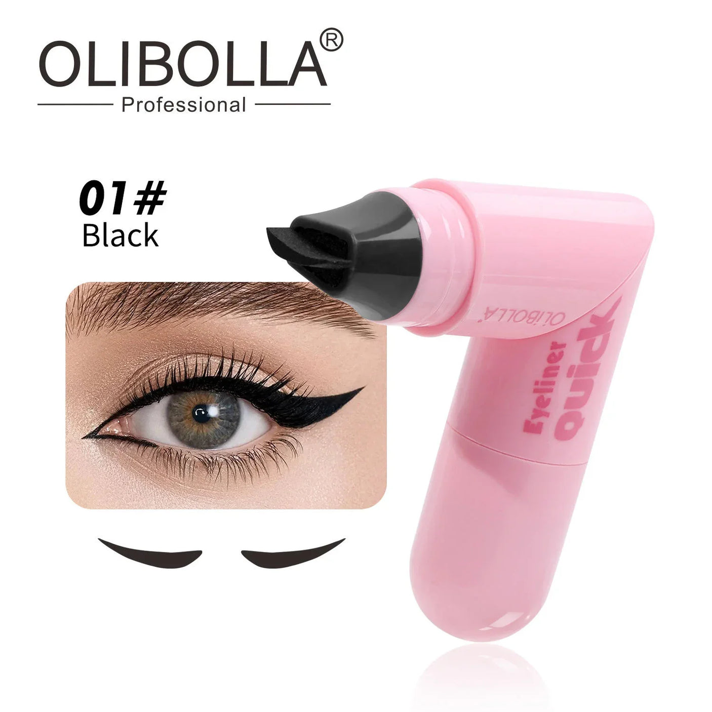 Olibolla Double Head Waterproof Quick Dry Eyeliner LA-E319