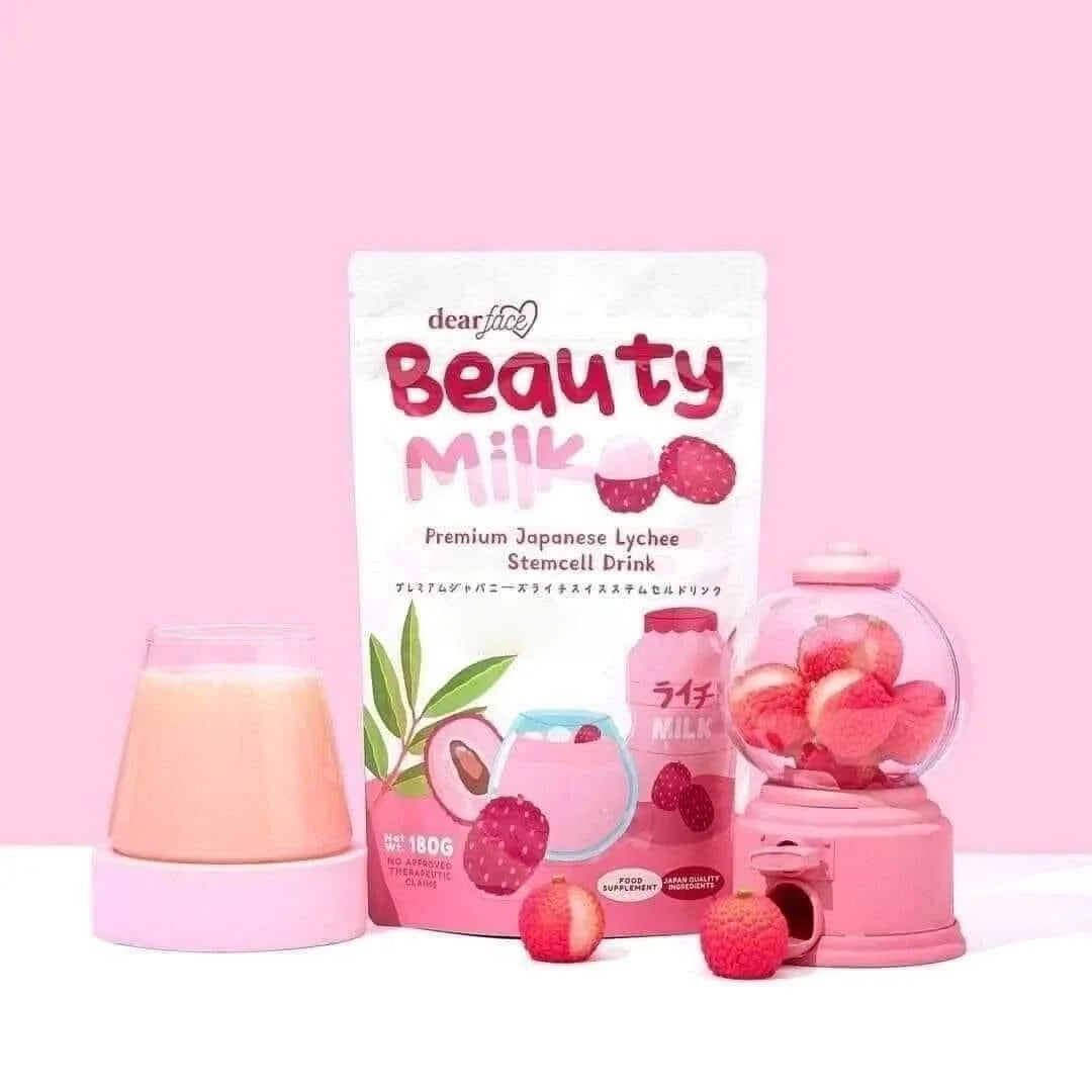 Dear Face Beauty Milk Premium Japanese Lychee Stemcell Drink - 180g