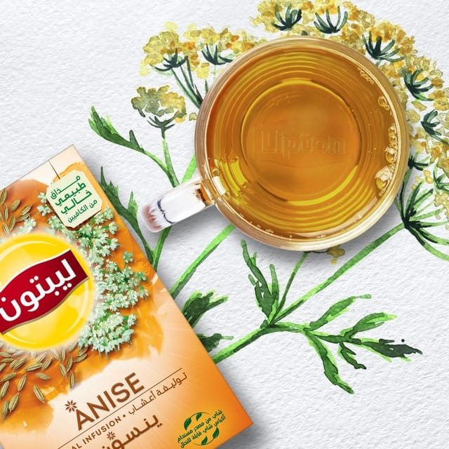 Lipton Anise Herbal Infusion Tea - 20 Bags × 1.6g (32g)