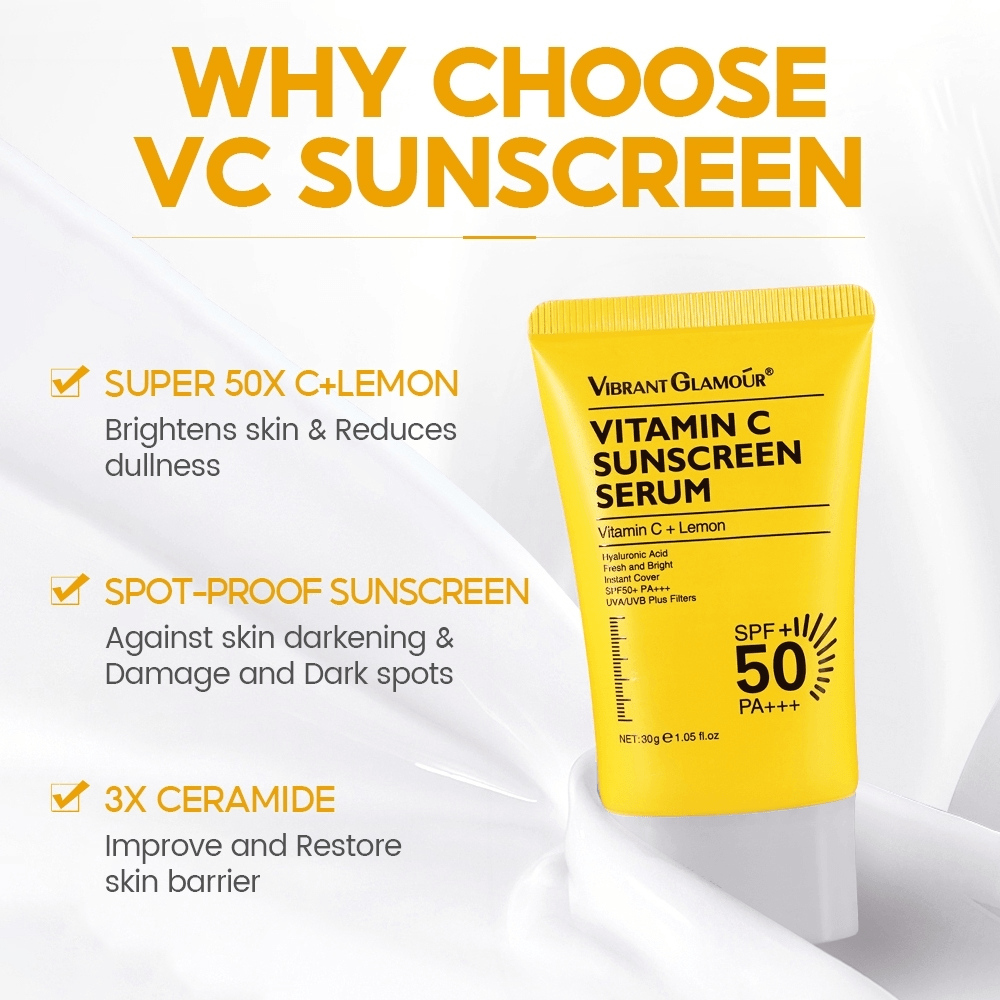VIBRANT GLAMOUR مصل فيتامين سي الواقي من الشمس SPF 50+ PA+++ - 30 جرام