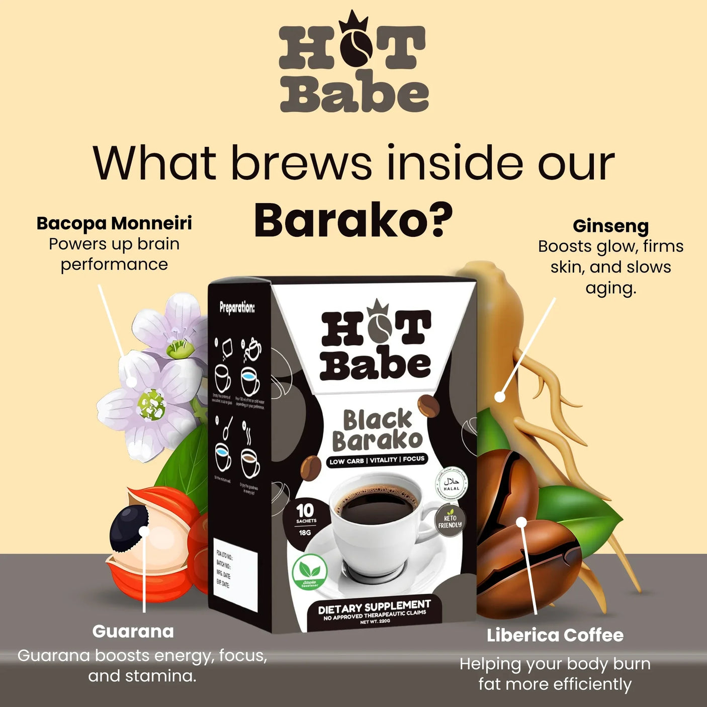 Hot Babe Black Barako - 180g