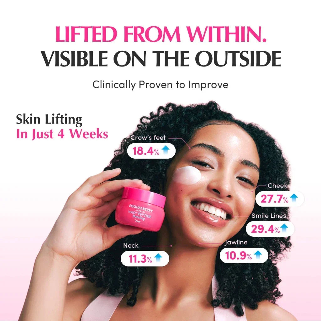 Eqqualberry Lush Blush NAD+ Peptide Boosting Cream - 50ml