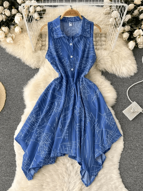 Women Korean Fashion Sleeveless Dress - DOU12
