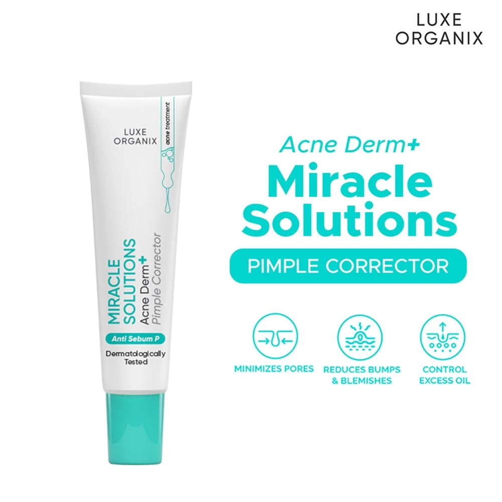 Luxe Organix Miracle Solutions Acne Derm+ Pimple Corrector - 20g