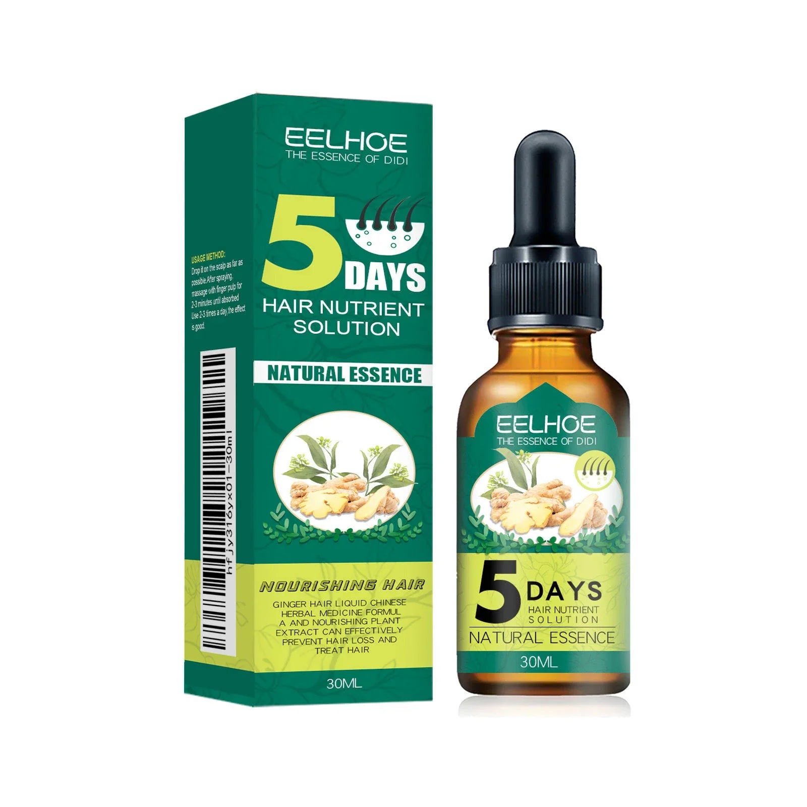 EELHOE 5 Days Hair Nutrient Solution Natural Essence - 30ml