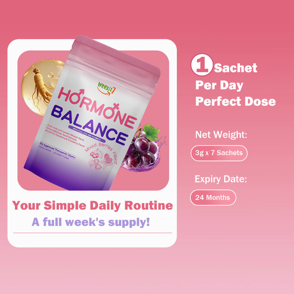 Weekit7 Hormone Balanced Mixed Berries Flavor Drink - 3g x 7 Sachets