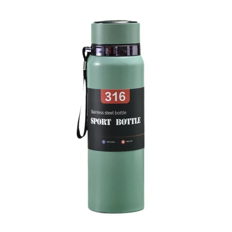 Stainless Steel Vacuum Insulated Sport Bottle With LED Display - 800ml