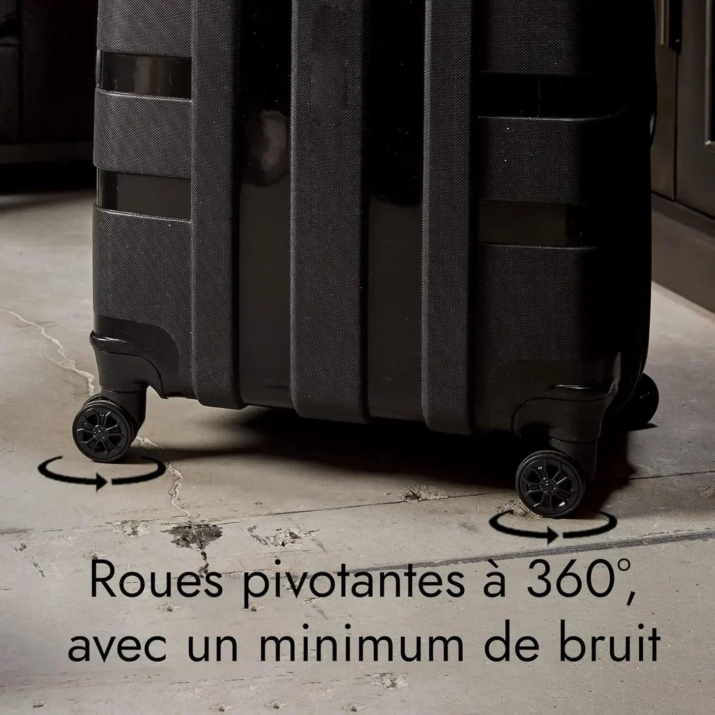 American Flyer Luggage Bag 24 Inch Check-in Luggage Trolly - Black